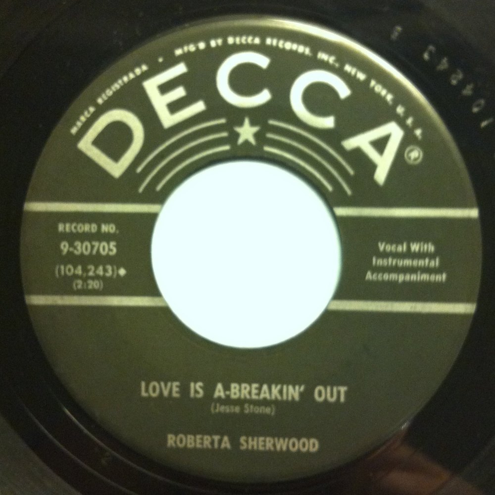 Roberta Sherwood - Love is a-breakin' out - Decca - Ex-