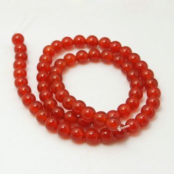 One Strand Natural Carnelian 4mm Beads