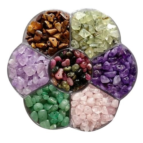 Berties Beads Flower Anxiety Gemstone Mix