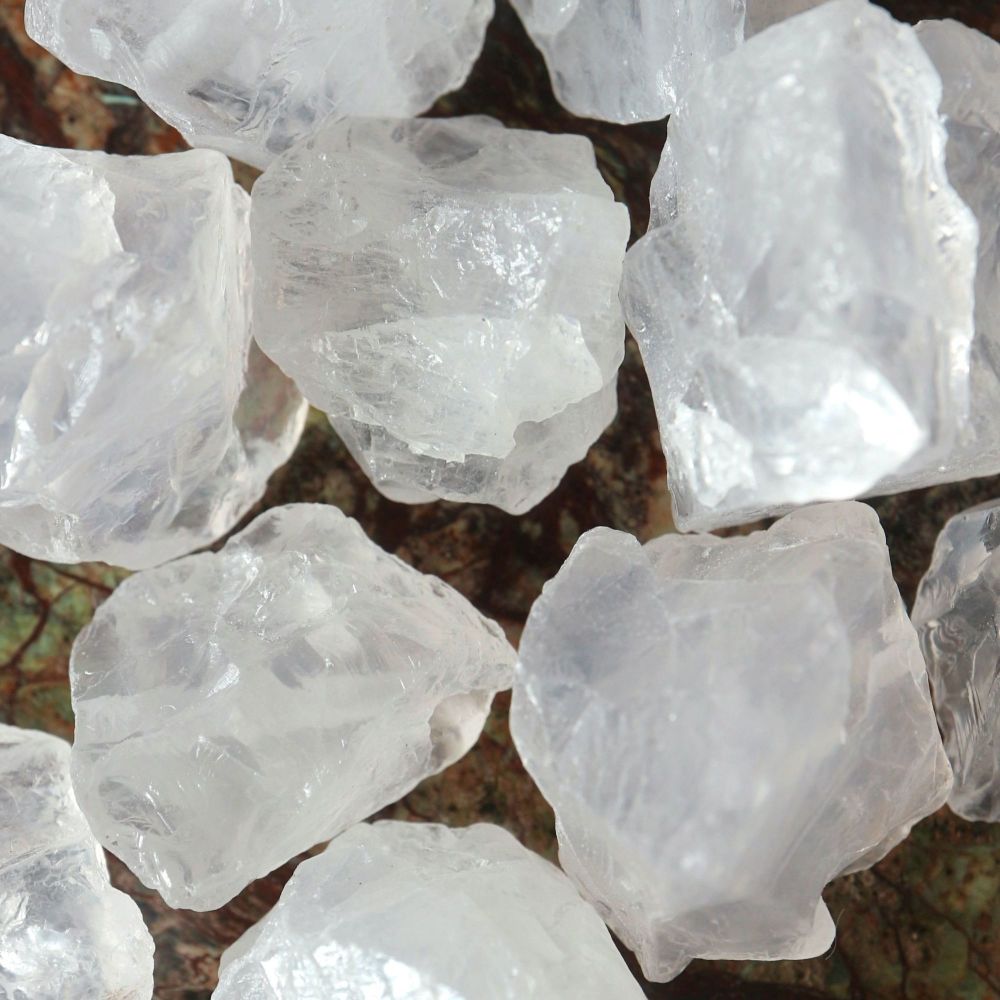 1 Natural Crystal Quartz nugget  bead