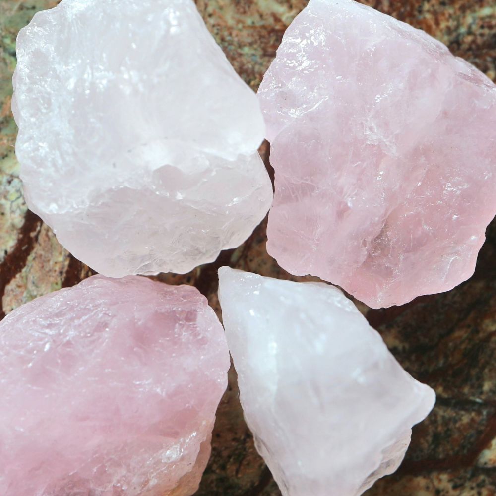 1 Natural Rose Quartz nugget bead