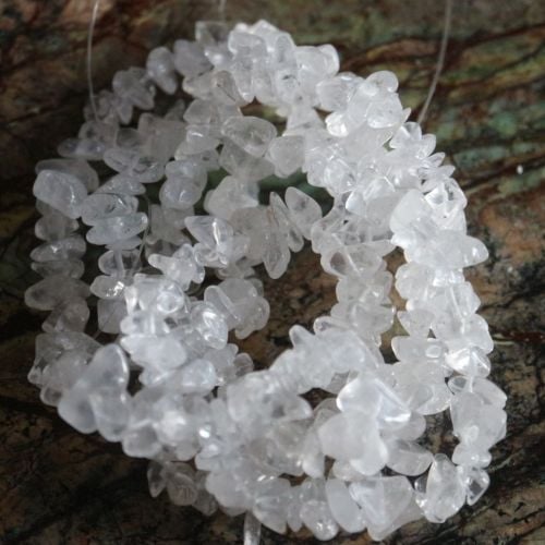 Clear Quartz Bead Chips 31