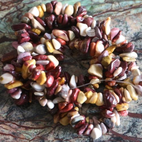 Mookaite Chips Beads Strand