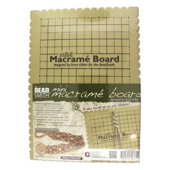 The BeadSmith Macrame Board Mini - 7.5 X 10.5 Inches