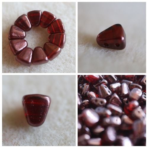 1 NIB-BIT 6X5MM RUBY VEGA bead