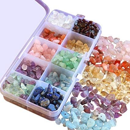 A Box of Chakra Gemstone Beads