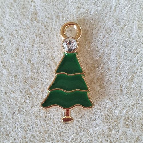 Rhinestone Christmas Tree Pendant