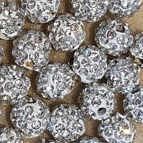 Disco Pave 8mm Bead Crystal