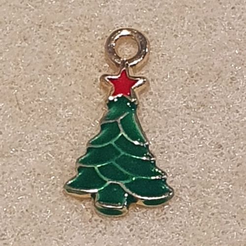 Christmas Tree Rhinestone Pendant