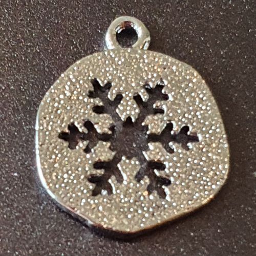 Snowflake Real Platinium Plated Charm