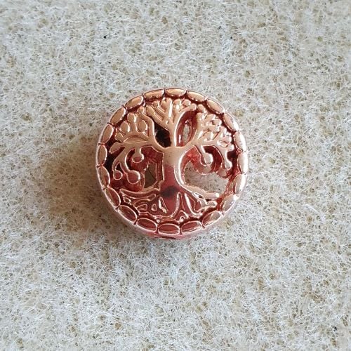 Rose Gold Tree of Life Bead