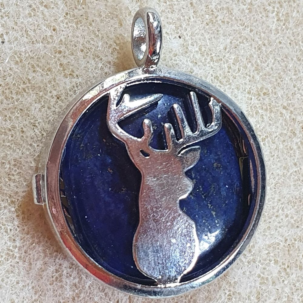 Lapis Lazuli Deer Pendant