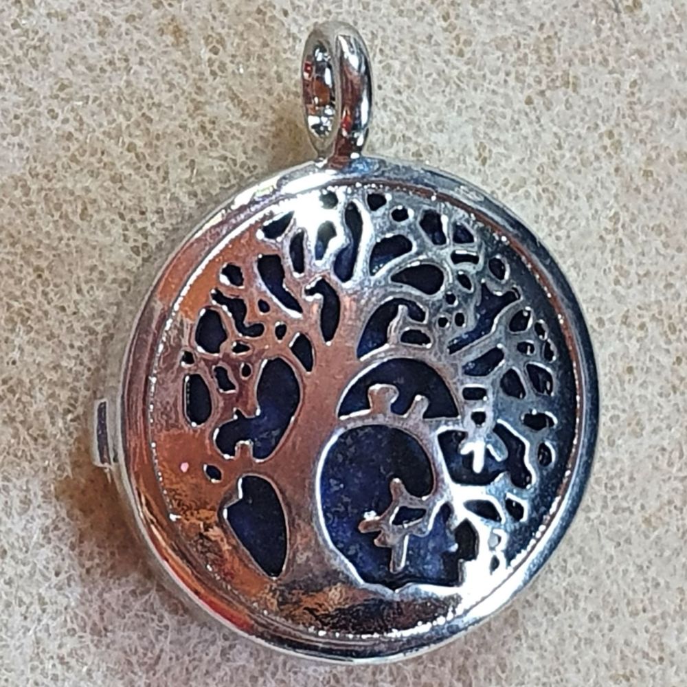 Lapis Lazuli Tree of Life Curved Root Pendant