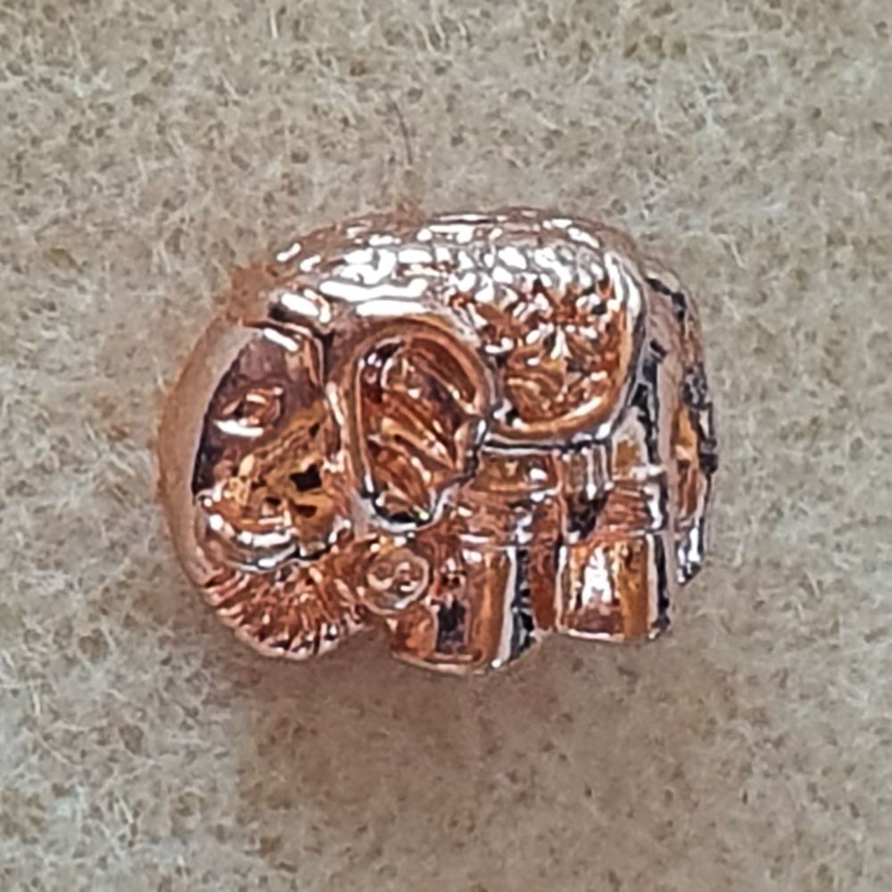 Rose Gold Elephant Bead