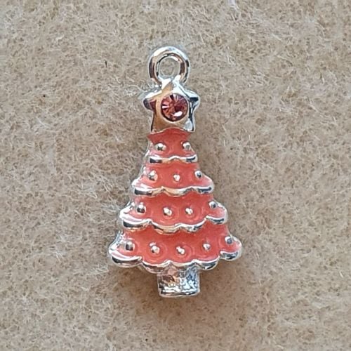Christmas Tree Pink Pendant