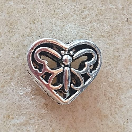 Heart and Butterfly Bead