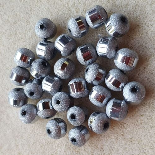 Silver Electroplated 6mm Beads