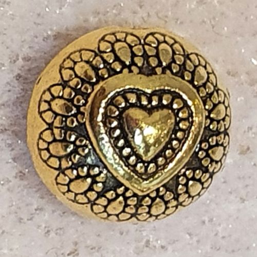 Round Heart Bead
