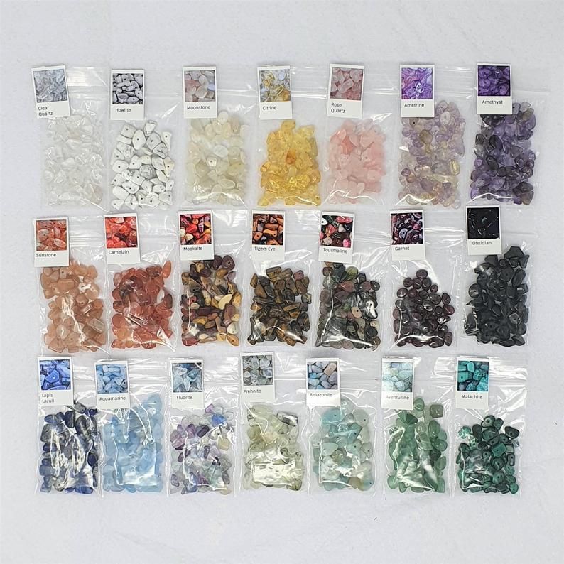Choose your own Gemstone Chip Beads 12g free box when you buy enough to fil
