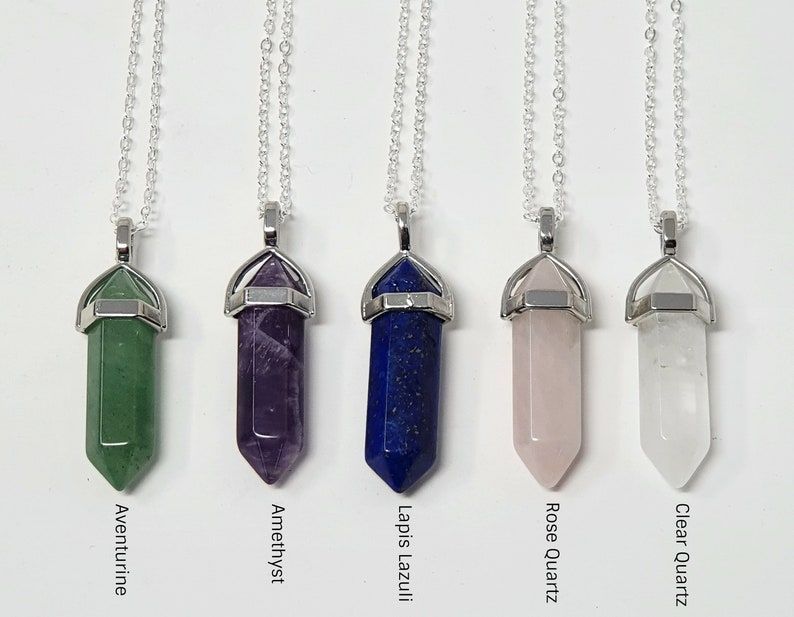 Garden Quartz Healing Crystal necklace, Womens healing crystal jewelry
