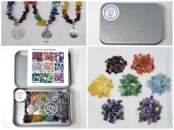 Luxury DIY Chakra Gemstone Chip Beads Bracelet Making Kit