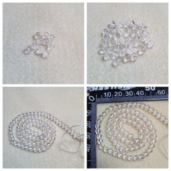 Clear Quartz Crystal 4mm Grade A Bead