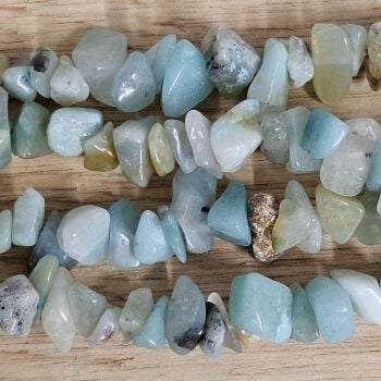 Natural Amazonite Chips Beads Strand