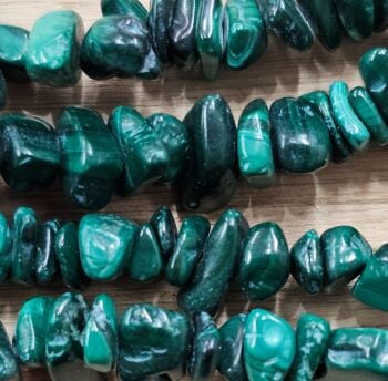 Natural Malachite Beads Strand