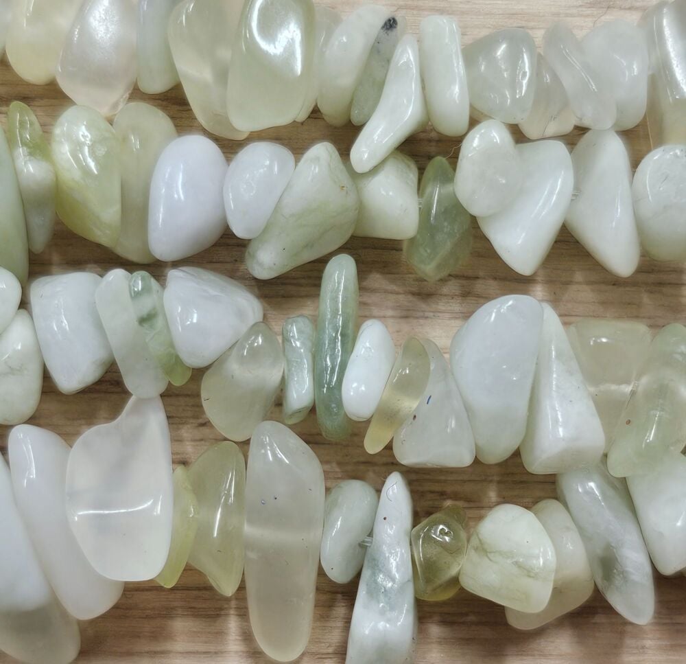 Natural New Jade Chip Bead Strand