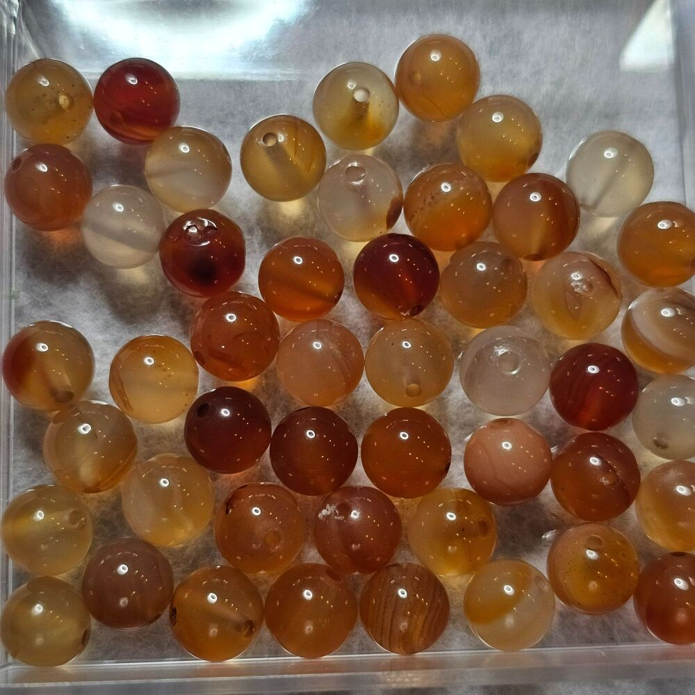 Carnelian Bead/ Beads - approx amount of a strand