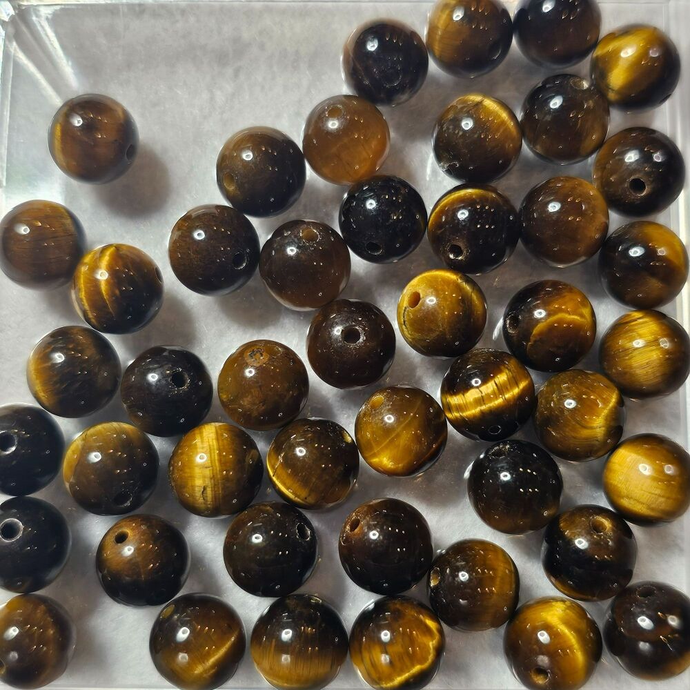 Tigers's Eye Bead/ Beads - approx amount in a strand
