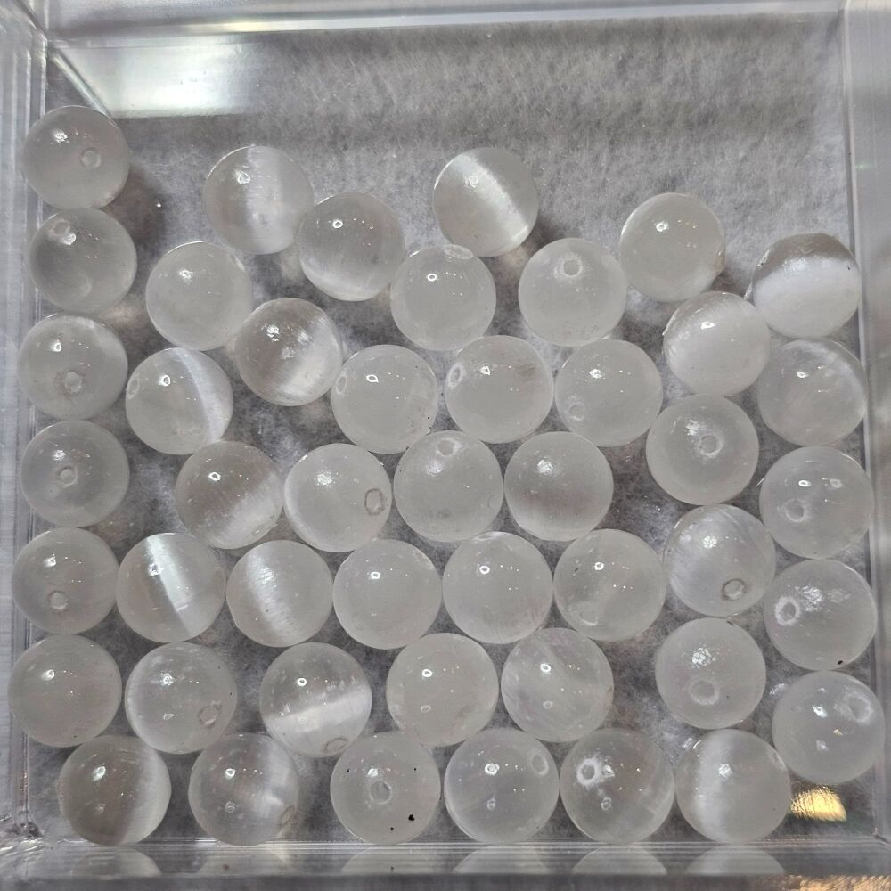 Selenite Bead/ Beads - approx how many beads in a strand