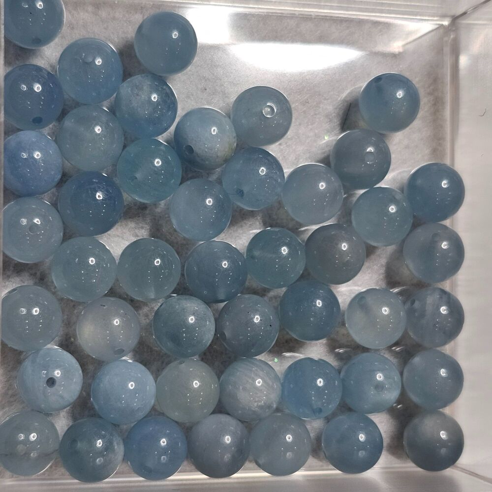 Aquamarine Bead/ Beads - an approx number of beads in a strand