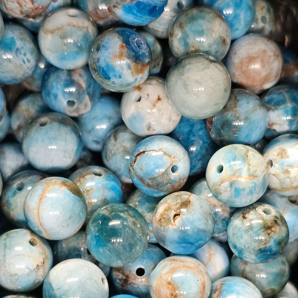 Apatite Beads  Bead/ Beads approx 8mm