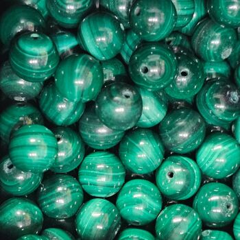 Malachite Bead/ Beads approx 8mm