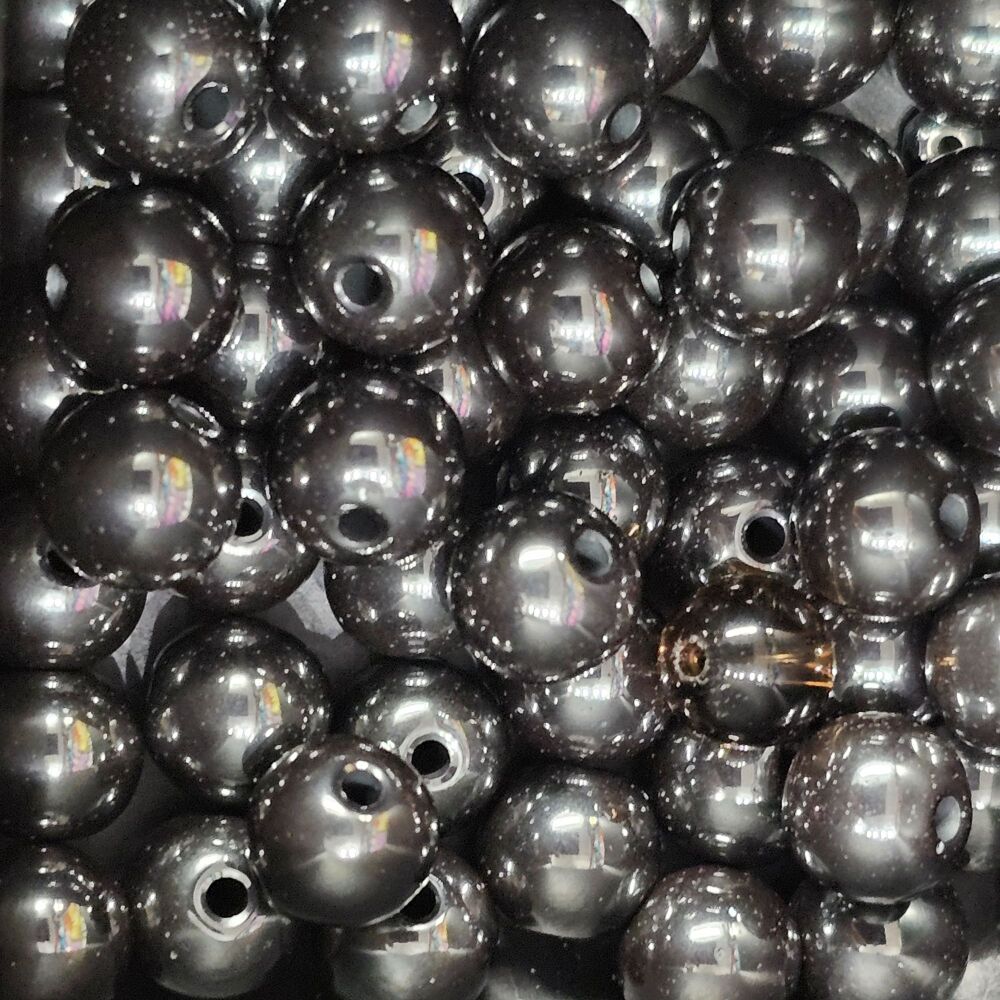 Non-magnetic Hematite Bead/ Beads approx 8mm