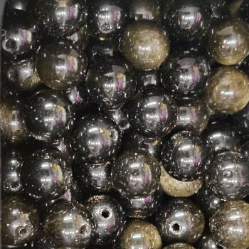 Obsidian Bead/ Beads approx 8mm