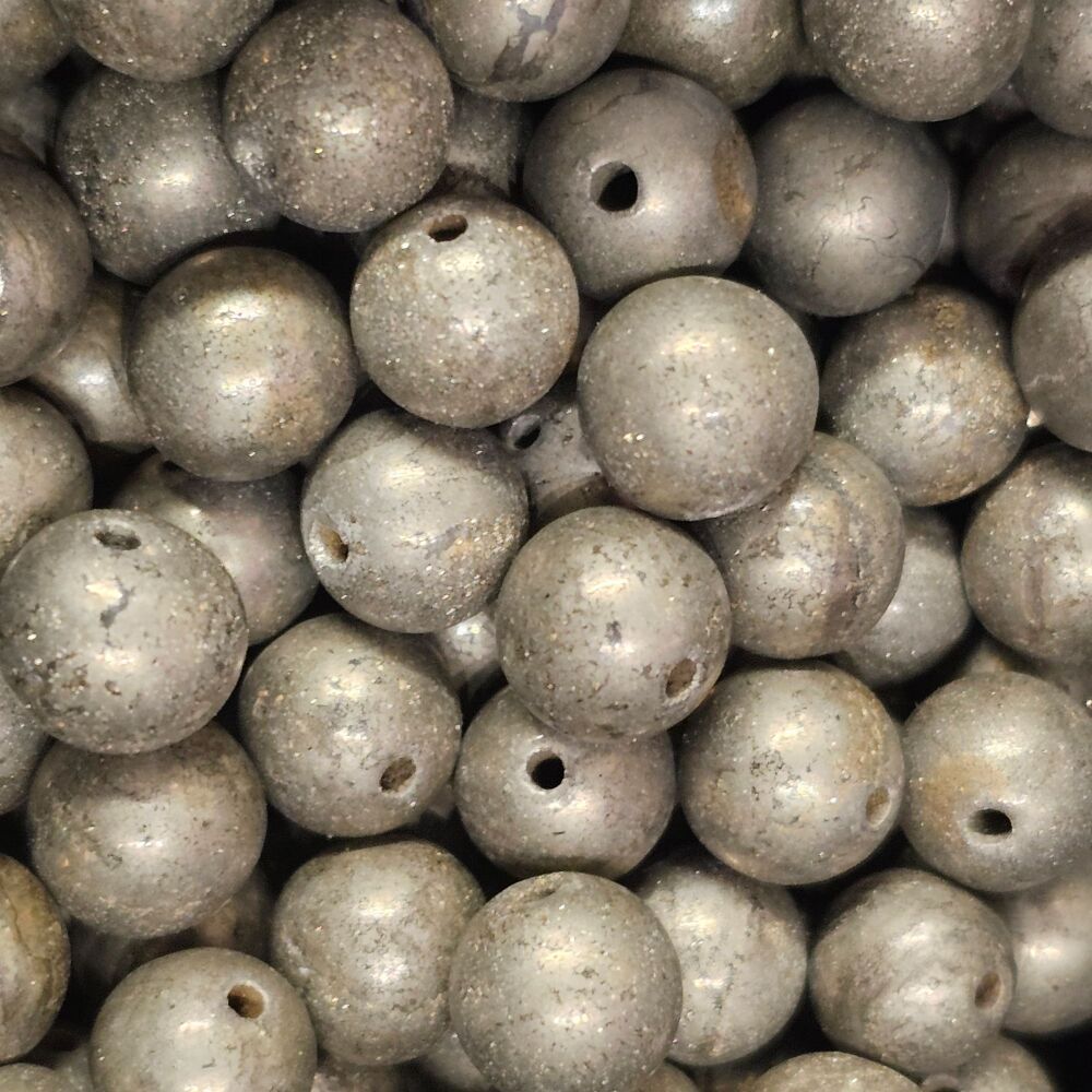 Pyrite Bead/ Beads approx 8mm