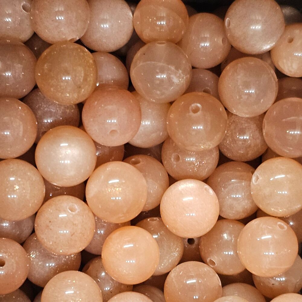 Sunstone Bead/ Beads approx 8mm