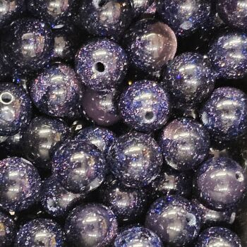 Synthetic Blue Goldstone Bead/ Beads approx 8mm