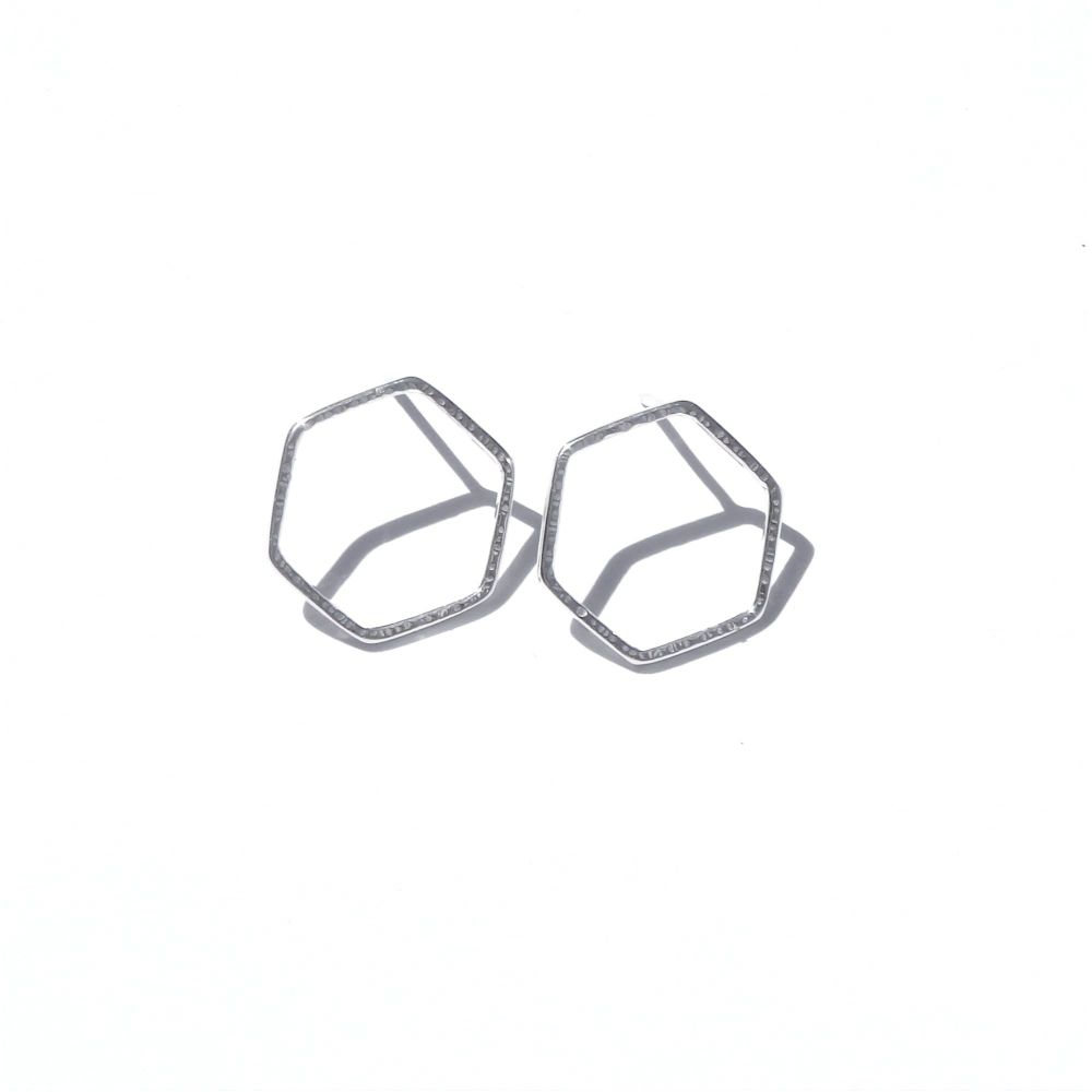 Small Hexagon studs