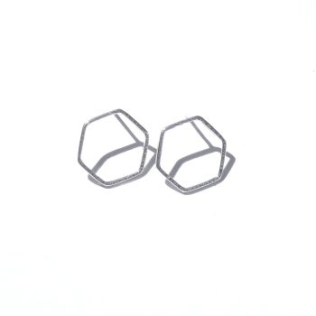 Small Hexagon studs