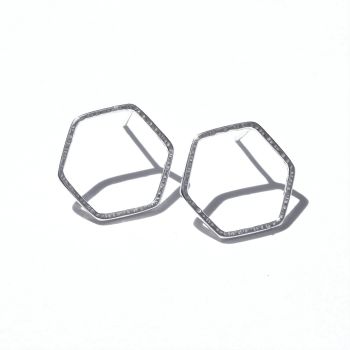Medium Hexagon studs