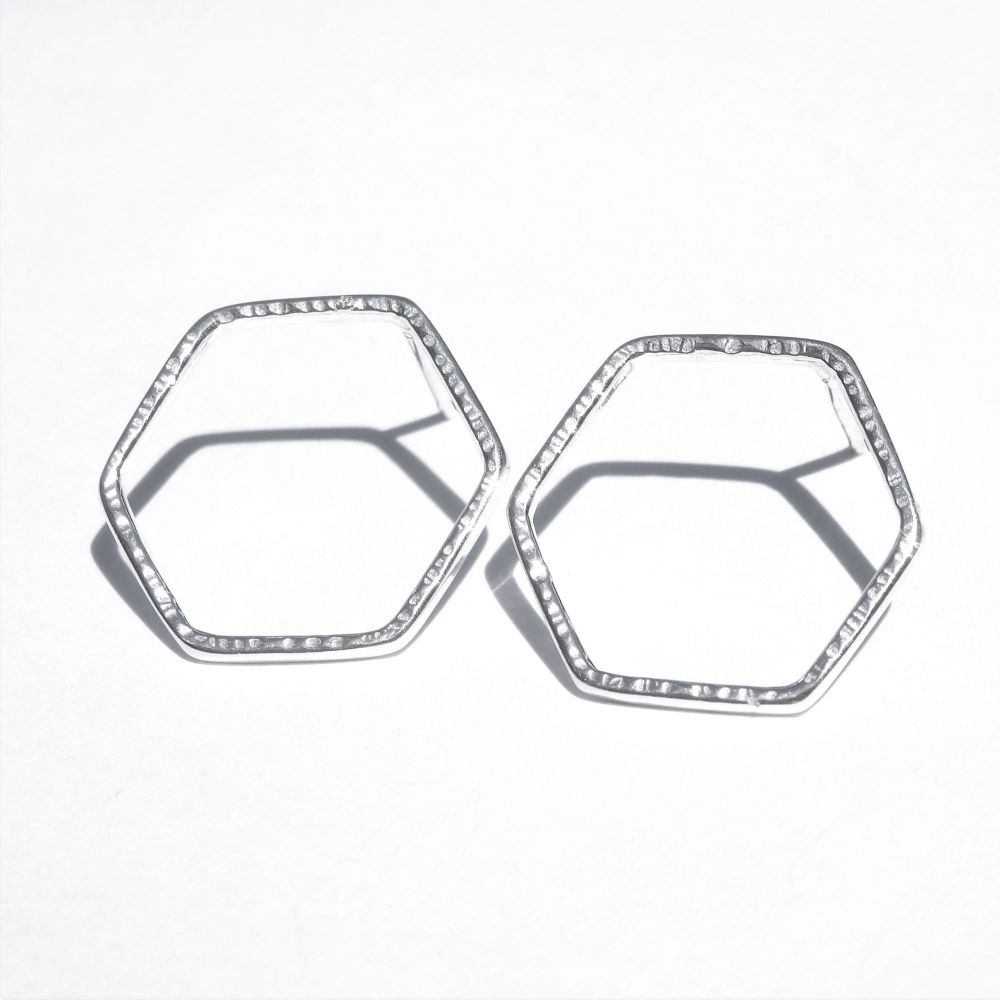 Large Hexagon studs