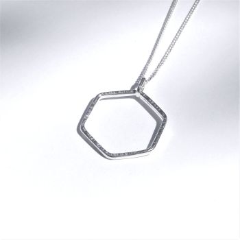 Medium hexagon pendant