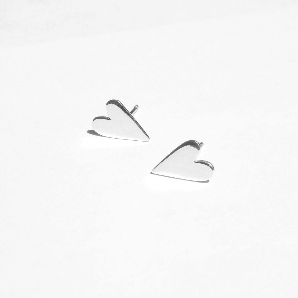 Large heart earrings
