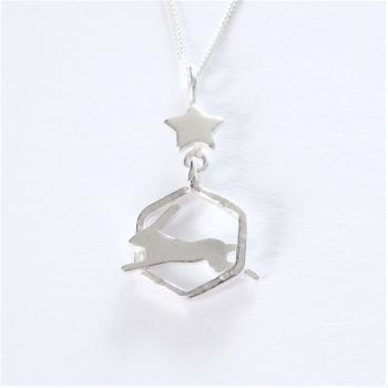 Star gazy hare pendant