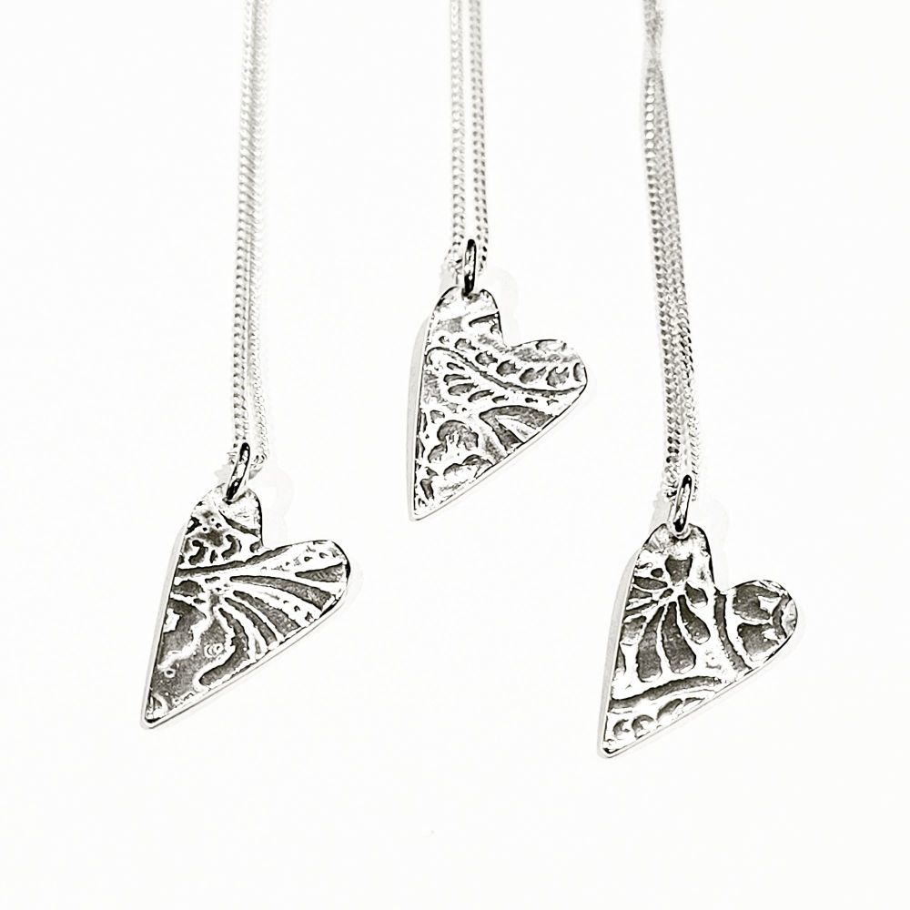 Paisley heart pendant