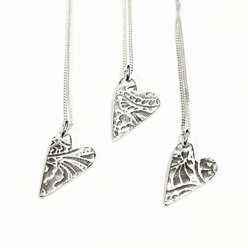 Paisley heart pendant