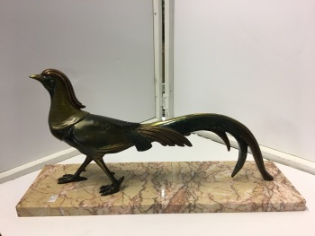 Asiatic pheasant on marble.